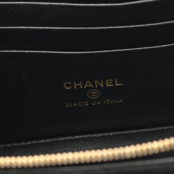 Chanel Shoulder Bag Matelasse Ap3258 Black Lambskin Matelasse Vanity Chain - Picture 4 of 9